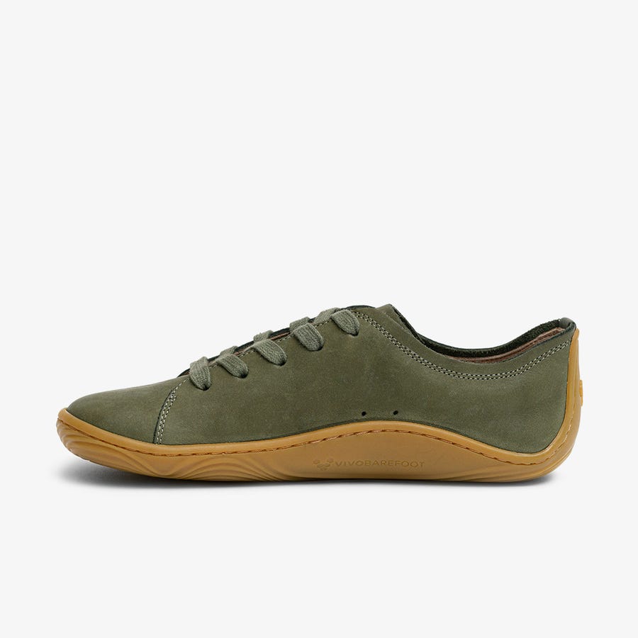 Green Men's Vivobarefoot Addis Casual Shoes | Philippines 0086ILHS